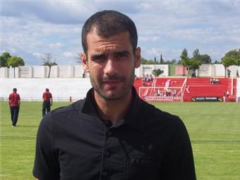 PEP GUARDIOLA EN EL MUNICIPAL DE BARBASTRO ELIMINATORIO PLAY OFF ASCENSO 2 B TEMPORADA 2007-2008 ENTRE LA UD BARBASTRO Y FC BARCELONA B